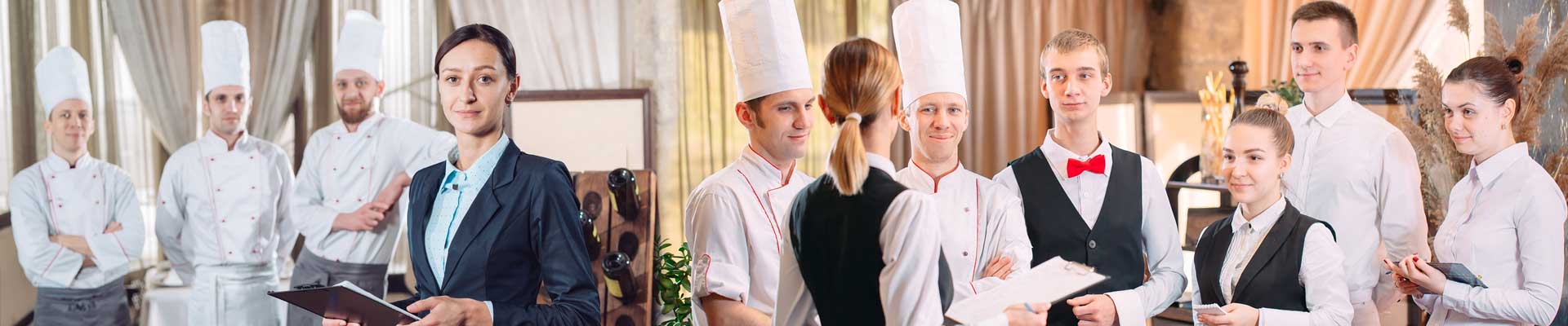 Professional hotel staff in the Gulf region