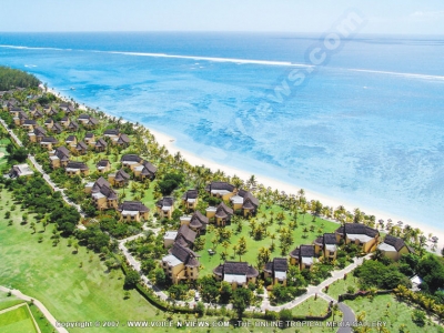 dinarobin hotel golf & spa mauritius aerial view
