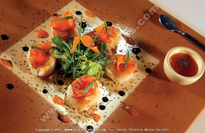 dinarobin hotel golf & spa mauritius restaurant food
