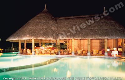 2 star hotel le coin de mire hotel pool bar at night
2* Le Coin de Mire pool and bar at night. The lights from the bar illuminate the pool beautifully at night. The Belle Vue Bar which is open daily from 10am serves snacks and tropical cocktails. Bar and restaurant are grouped around the swimming pool in a nice setting. 
Keywords: 2*hotel, pool, bar, night, lights, Belle Vue, snacks, tropical, cocktails, bar, restaurants, swimming pool