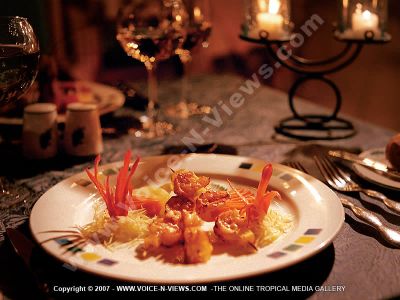 3 star hotel mauritius ambre resort & spa food view
