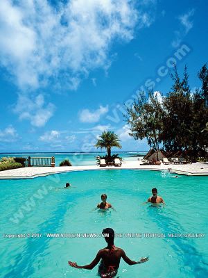 3 star hotel mauritius ambre resort & spa swimming aerobic
