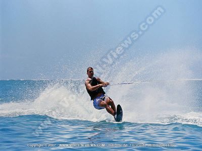 3 star hotel mauritius ambre resort & spa water ski activity view
