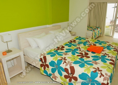 le recif hotel mauritius double bedroom
