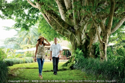 four seasons resort mauritius at anahita couple natural area watermark view
