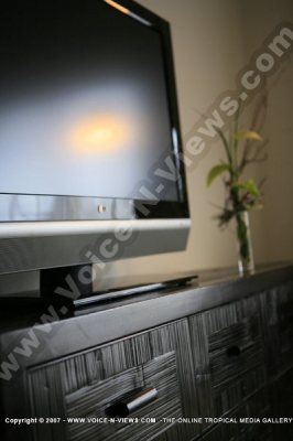 four seasons resort mauritius at anahita lcd tv watermark view
