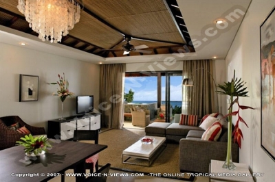 four seasons resort mauritius at anahita living dining room watermark view
