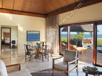 5 star hotel shanti maurice two bedroom villa living room
