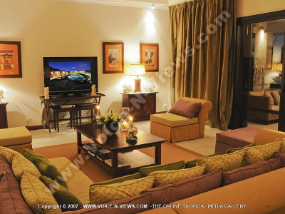 tamarina golf spa and beach club mauritius living room general view
