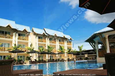 pearle beach resort & spa mauritius swimming pool and general view
