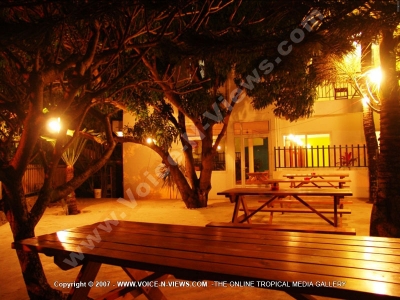 general view of 48 seater beer or tea garden mauritius
