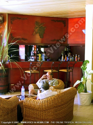 2 star hotel mont choisy mauritius bar view
