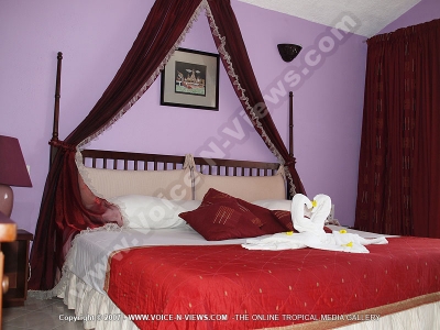 2 star hotel mont choisy mauritius bedroom view
