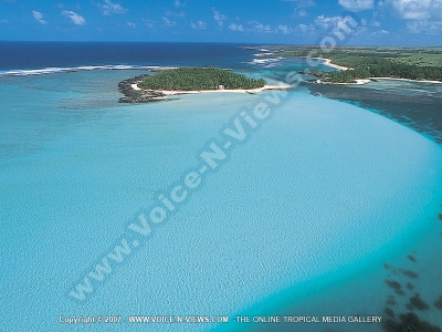 ile des deux cocos villa mauritius aerial view
