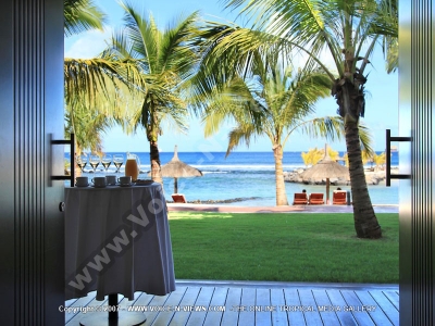 the entrance of the hibiscus ballroom of the intercontinental resort mauritius
