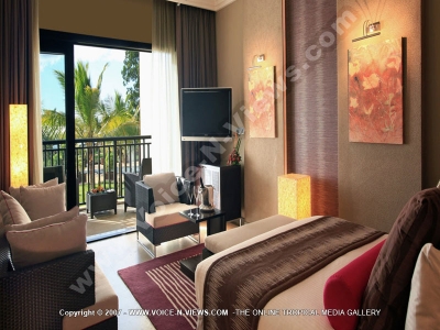 view of the double suite room of the intercontinental resort mauritius
