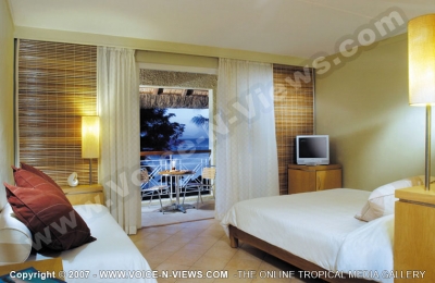 le canonnier hotel mauritius superior room and balcony view
