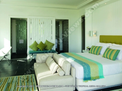 view of the family suite room long beach mauritius
