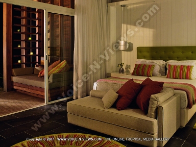 view of the standard suite bedroom long beach hotel mauritius
