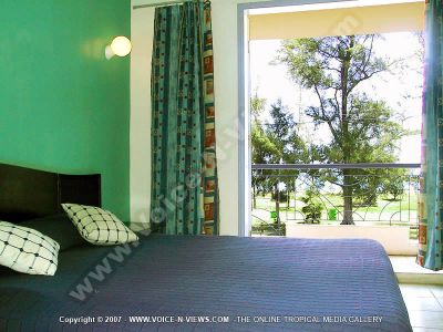 apartment escale vacances mauritius bedroom view
Escale Vacances apartment bedroom. It has a double bed and leads out onto a balcony.
Keywords: Escale Vacances apartment, bedrooom, double bed, balcony
