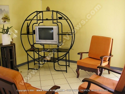 bed and breakfast superior beach apartment la preneuse ref 164 mauritius living room view
