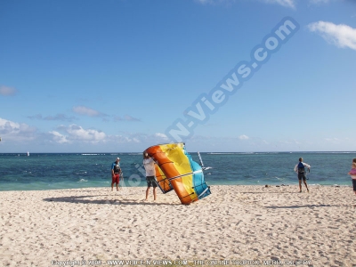 kitesurf action le morne mauritius
