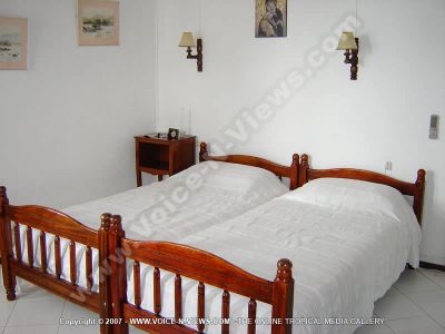 beach villa lydie mauritius bedroom view
Lydie Beach Villa bedroom view. This three bedroomed house has a master bedroom with a double bed and a private toilet and shower. The two other rooms have twin beds. 
Keywords: Lydie Beach Villa, single bedroom, master bedroom, double bed, twin beds, shower